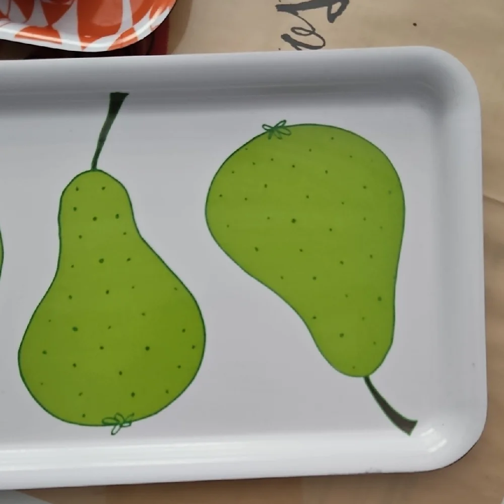 IKEA Orange and Green Decorative Vanity Trays